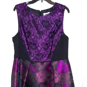 Purple and Lace Flair Formal Dress, Lovely by Adrianna Papell